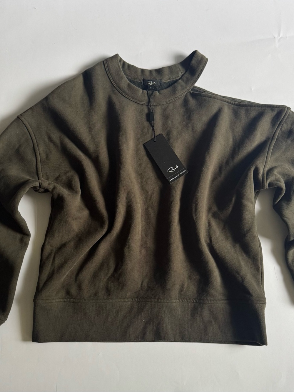 Rails Women’s Olive Green Quincy Sweater Size Small NWT